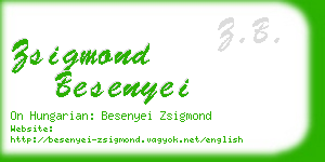 zsigmond besenyei business card